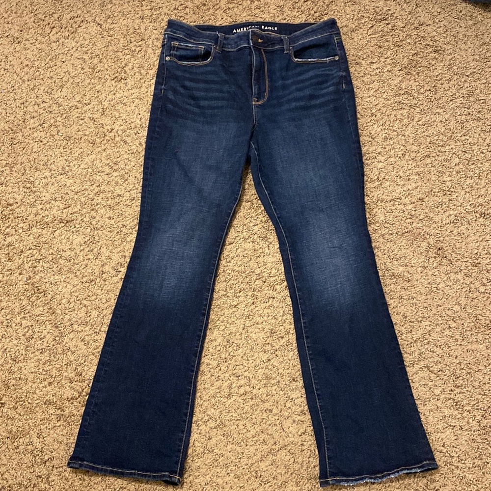 American Eagle high rise skinny kick jeans